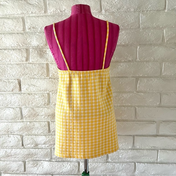 Zara Gingham Spaghetti Strap Dress Small - Picture 5 of 5